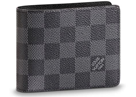 louis vuitton slender id wallet damier graphite black/gray|damier graphite slender wallet.